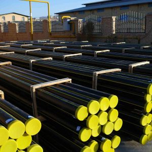 Polyethylene gas supply and water supply pipe