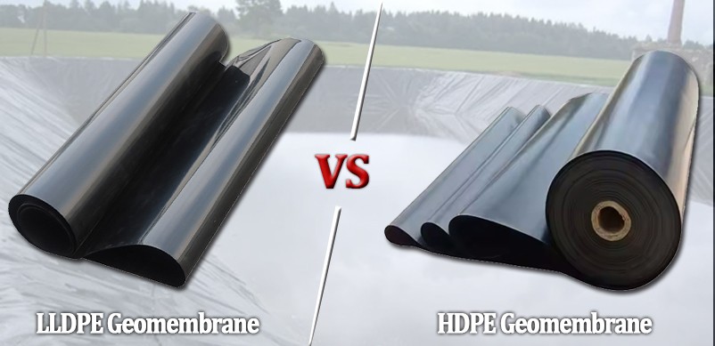 تفاوت ورق ژئوممبران HDPE و LLDPE و کاربردهای آنها